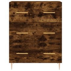 Vidaxl Skříň highboard kouřový dub 69,5 x 34 x 180 cm kompozitní dřevo