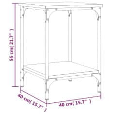 Vidaxl Konferenční stolek kouřový dub 40 x 40 x 55 cm kompozitní dřevo