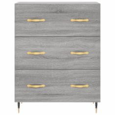 Vidaxl Skříň highboard šedá sonoma 69,5 x 34 x 180 cm kompozitní dřevo