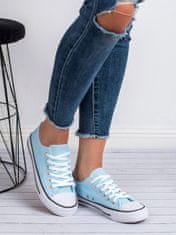 Amiatex Pohodlné modré textilní tenisky + Ponožky Gatta Calzino Strech, odstíny modré, 39