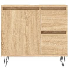 Greatstore Koupelnová skříňka dub sonoma 65 x 33 x 60 cm kompozitní dřevo