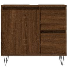 Greatstore Koupelnová skříňka hnědý dub 65 x 33 x 60 cm kompozitní dřevo