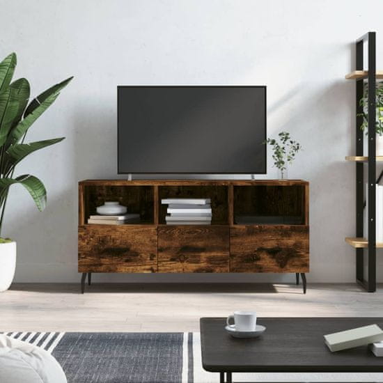 Vidaxl TV skříňka kouřový dub 102 x 36 x 50 cm kompozitní dřevo