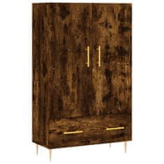 Greatstore Skříň highboard kouřový dub 69,5 x 31 x 115 cm kompozitní dřevo