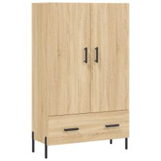 Greatstore Skříň highboard dub sonoma 69,5 x 31 x 115 cm kompozitní dřevo