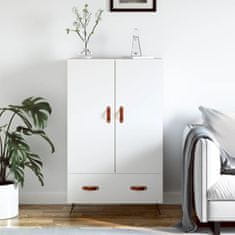 Greatstore Skříň highboard bílá 69,5 x 31 x 115 cm kompozitní dřevo