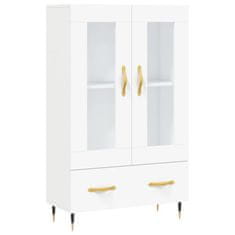 Greatstore Skříň highboard bílá 69,5 x 31 x 115 cm kompozitní dřevo