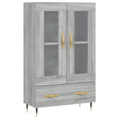 Greatstore Skříň highboard šedá sonoma 69,5 x 31 x 115 cm kompozitní dřevo