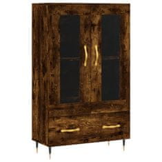 Greatstore Skříň highboard kouřový dub 69,5 x 31 x 115 cm kompozitní dřevo