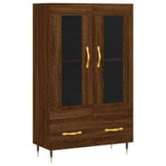 Greatstore Skříň highboard hnědý dub 69,5 x 31 x 115 cm kompozitní dřevo