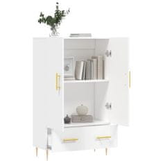 Greatstore Skříň highboard bílá 69,5 x 31 x 115 cm kompozitní dřevo