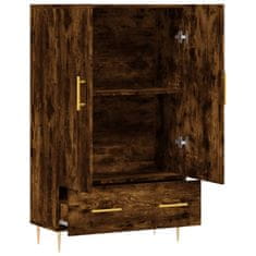 Greatstore Skříň highboard kouřový dub 69,5 x 31 x 115 cm kompozitní dřevo