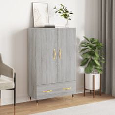 Greatstore Skříň highboard šedá sonoma 69,5 x 31 x 115 cm kompozitní dřevo