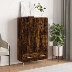 Greatstore Skříň highboard kouřový dub 69,5 x 31 x 115 cm kompozitní dřevo