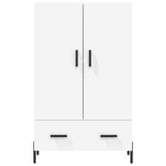 Greatstore Skříň highboard bílá 69,5 x 31 x 115 cm kompozitní dřevo