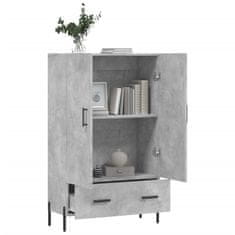 Greatstore Skříň highboard betonově šedá 69,5x31x115 cm kompozitní dřevo