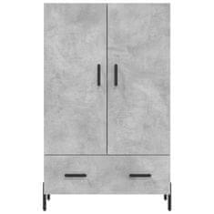 Greatstore Skříň highboard betonově šedá 69,5x31x115 cm kompozitní dřevo