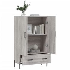 Greatstore Skříň highboard šedá sonoma 69,5 x 31 x 115 cm kompozitní dřevo