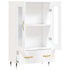 Greatstore Skříň highboard bílá 69,5 x 31 x 115 cm kompozitní dřevo