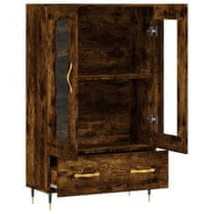 Greatstore Skříň highboard kouřový dub 69,5 x 31 x 115 cm kompozitní dřevo