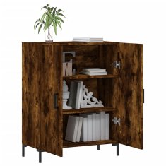 Greatstore Příborník kouřový dub 69,5 x 34 x 90 cm kompozitní dřevo