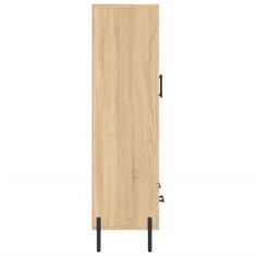 Greatstore Skříň highboard dub sonoma 69,5 x 31 x 115 cm kompozitní dřevo