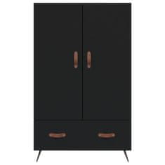 Greatstore Skříň highboard černá 69,5 x 31 x 115 cm kompozitní dřevo