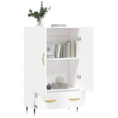 Greatstore Skříň highboard bílá 69,5 x 31 x 115 cm kompozitní dřevo