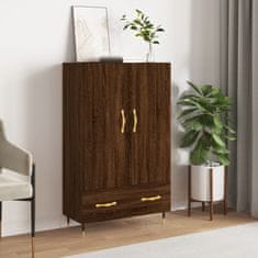 Greatstore Skříň highboard hnědý dub 69,5 x 31 x 115 cm kompozitní dřevo