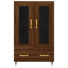 Greatstore Skříň highboard hnědý dub 69,5 x 31 x 115 cm kompozitní dřevo