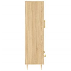 Greatstore Skříň highboard dub sonoma 69,5 x 31 x 115 cm kompozitní dřevo