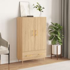 Greatstore Skříň highboard dub sonoma 69,5 x 31 x 115 cm kompozitní dřevo