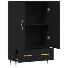 Vidaxl Skříň highboard černá 69,5 x 31 x 115 cm kompozitní dřevo