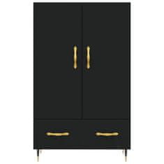 Vidaxl Skříň highboard černá 69,5 x 31 x 115 cm kompozitní dřevo