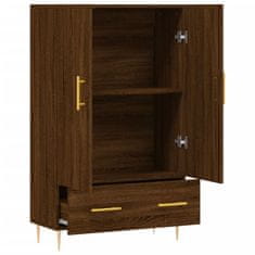 Greatstore Skříň highboard hnědý dub 69,5 x 31 x 115 cm kompozitní dřevo