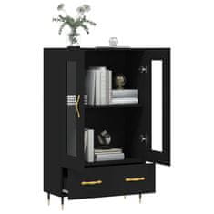 Greatstore Skříň highboard černá 69,5 x 31 x 115 cm kompozitní dřevo