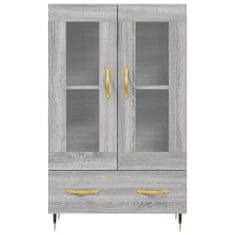 Greatstore Skříň highboard šedá sonoma 69,5 x 31 x 115 cm kompozitní dřevo