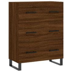 Vidaxl Skříň highboard hnědý dub 69,5 x 34 x 180 cm kompozitní dřevo