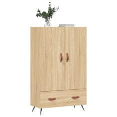 Greatstore Skříň highboard dub sonoma 69,5 x 31 x 115 cm kompozitní dřevo