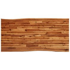 Greatstore Jídelní stůl s živou hranou 180x90x75 cm masivní akáciové dřevo