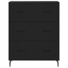 Vidaxl Skříň highboard černá 69,5 x 34 x 180 cm kompozitní dřevo