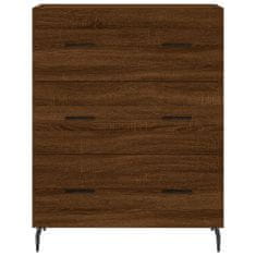 Vidaxl Skříň highboard hnědý dub 69,5 x 34 x 180 cm kompozitní dřevo