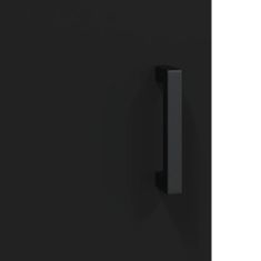 Vidaxl Nástěnná skříňka černá 34,5 x 34 x 90 cm