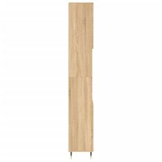 Greatstore Koupelnová skříňka dub sonoma 30 x 30 x 190 cm kompozitní dřevo