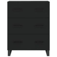 Vidaxl Skříň highboard černá 69,5 x 34 x 180 cm kompozitní dřevo