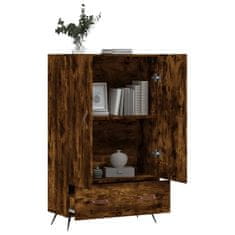 Greatstore Skříň highboard kouřový dub 69,5 x 31 x 115 cm kompozitní dřevo