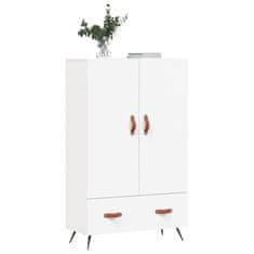 Greatstore Skříň highboard bílá 69,5 x 31 x 115 cm kompozitní dřevo