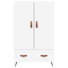 Greatstore Skříň highboard bílá 69,5 x 31 x 115 cm kompozitní dřevo