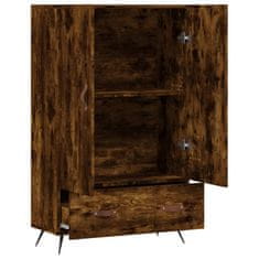 Greatstore Skříň highboard kouřový dub 69,5 x 31 x 115 cm kompozitní dřevo