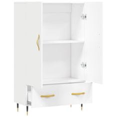 Greatstore Skříň highboard bílá 69,5 x 31 x 115 cm kompozitní dřevo